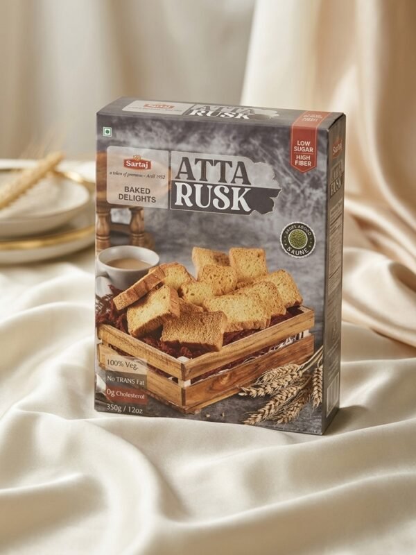 Traditional Atta Rusk Carton Box
